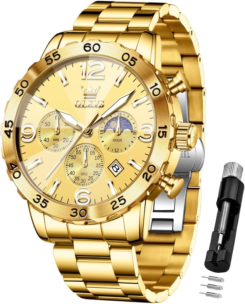 OLEVS Watch for Men Simple Business Dress Analog