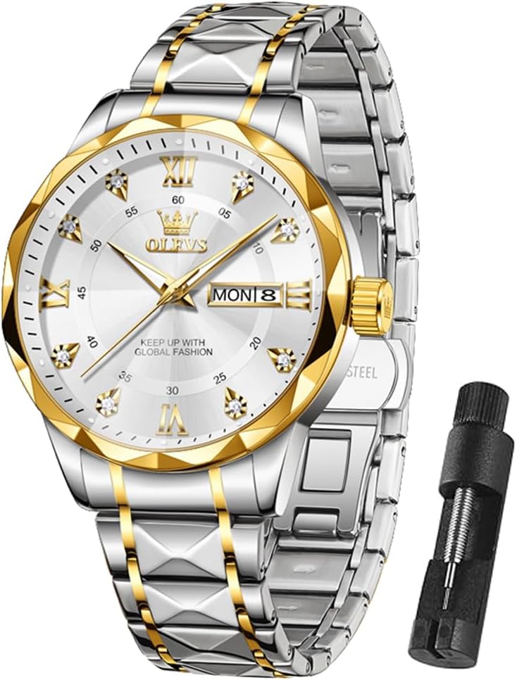 OLEVS Watch Men Luxury Waterproof Classic Diamond